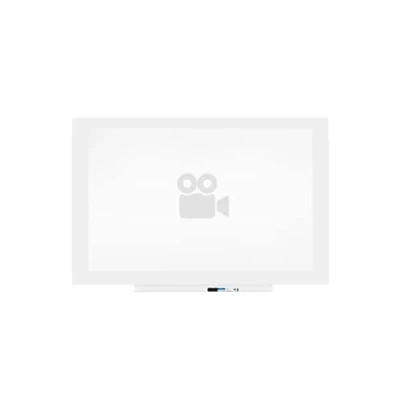 Bild av Rocada Magnetisk whiteboard med matt finish Projektortavla Ramlös Torrradering Lätt att radera 150 x 100 cm
