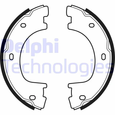 Bild av Bromsbackar, sats DELPHI LS2054