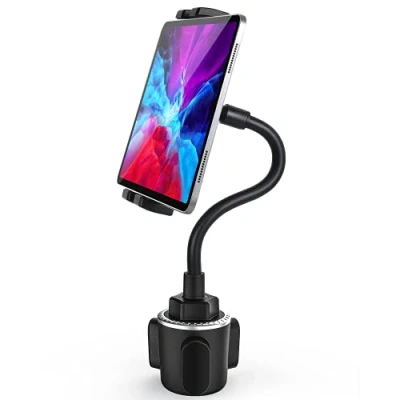 Bild av Gooseneck bilkopp surfplattehållare, woleyi universal kopp surfplatta fäste för lastbil, bil, löpband, spinningcykel, iPad Pro 12.9 Air Mini, Galaxy Tabs, iPhone More 4 13 tums telefon och