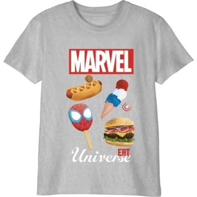 Bild av Marvel T shirt för pojkar, Melange grå, 12 �r