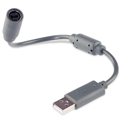 Bild av USB brytkabel till Microsoft Xbox 360, PC spelkontrolladapter (grå)