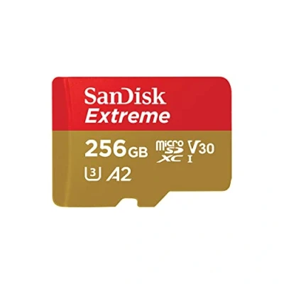 Bild av SanDisk Extreme microSDXC kort klass 10 UHS I 190MB/s 64/128/256/512GB, Minnesstorlek 256GB