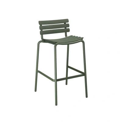 Bild av HOUE Reclips Bar Chair Barstol Olive Green W55 x D56 H99 cm