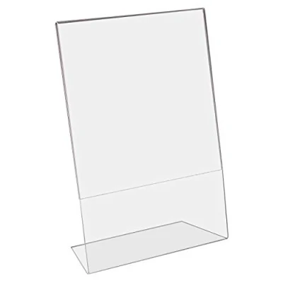Bild av HMF 46954 akryl bordsstativ sned DIN A4 stående och liggande format glasklar
