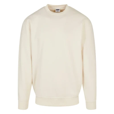 Bild av Urban Classics Basic tröja för män, crewneck tröja, finns i 6 färger, enfärgad, med rund hals, storlek S till 5XL, Vit,