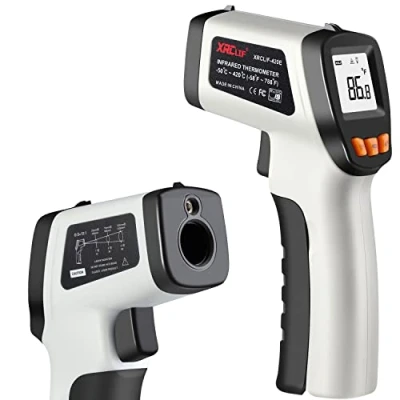 Bild av Infraröd Termometer, Beröringsfri Temperaturmätare ( 50～420℃), Termometer Kök, Digital Lasertermometer, Grå