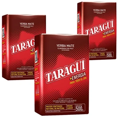 Bild av Yerba Mate Taragui Energia 1.5 kg (3x500g) + Presentprov (40g):Rik på antioxidanter och vitaminer, påskyndar ämnesomsättningen, sockerfri!