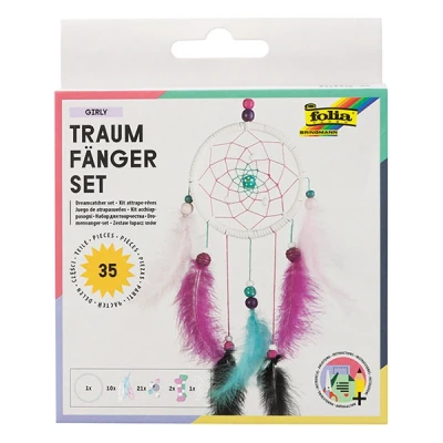 Bild av folia 23819 pysselset drömfångare Girly set för att skapa en vacker i moderna pastellfärger