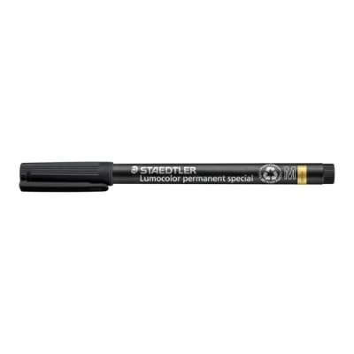 Bild av Staedtler 319 M 9 Folienstift Lumocolor special Spitze, circa 1.0 mm, permanent, schwarz, 10 Stück im Kartonetui, VE