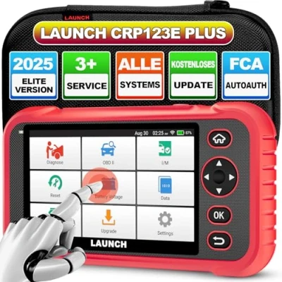 Bild av LAUNCH CRP123E Plus OBD2 Diagnostisk Skanner Alla System För ENG/AT/ABS/SRS/DOOR/EPB/EES/instrumentbräda etc, Med 3 återställningstjänster, SAS, Oljeåterställning, Elektrisk gaffellucka