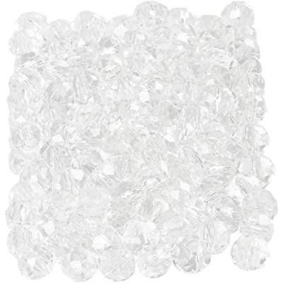 Bild av Creativ Company Faceted Beads Crystal 100pcs.