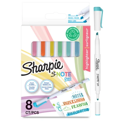 Bild av Sharpie S Note Duo blandade färger 8 st