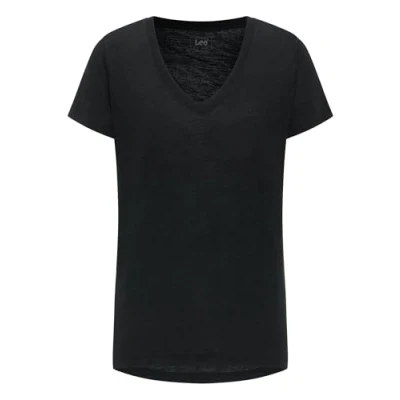 Bild av Lee V NECK Tshirt bas, Storlek: Large, Schwarz