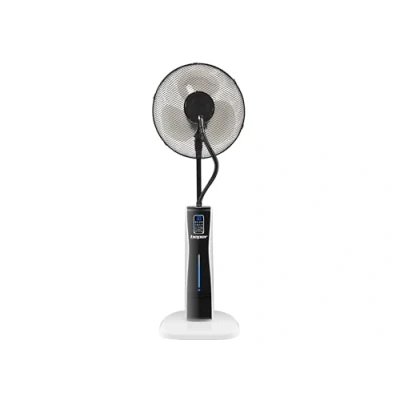 Bild av BEPER VE.510 Digital Nebuliser Fan, Silent Oscillating, 3 speeds and modes, with 12 hour Timer Wheels, Mist 75 W, White Black