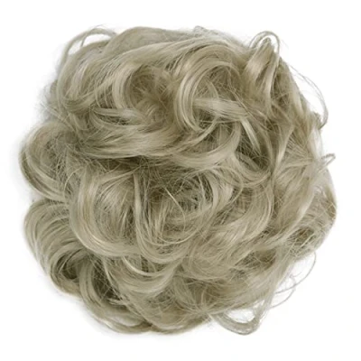 Bild av CAISHA Hårstycke Hårelastiskt Updos Brudfrisyrer Voluminös Lockigt Bulle Blond G11A