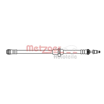 Bild av METZGER 4119084 Flexible de frein Essieu avant gauche, droit, à l&#039;étrier 562 M10x1 MINI: 3/5 portes
