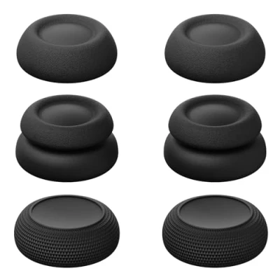 Bild av Savage Raven by Skull &amp; Co. Skin, CQC and FPS Thumb Grip Set Joystick Cap Analog Stick for PlayStation Portal Black, 3 Pairs(6pcs)