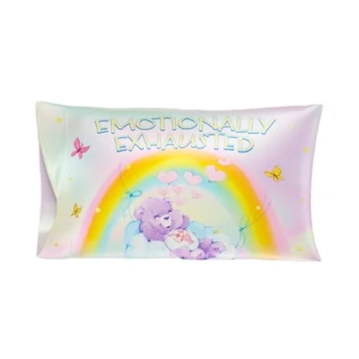 Bild av Care Bears klassisk retro skönhet silkeslen satin standard, vändbart örngott, 50 x 76 cm, för hår och hud, (officiell licensierad produkt) av Franco Collectibles