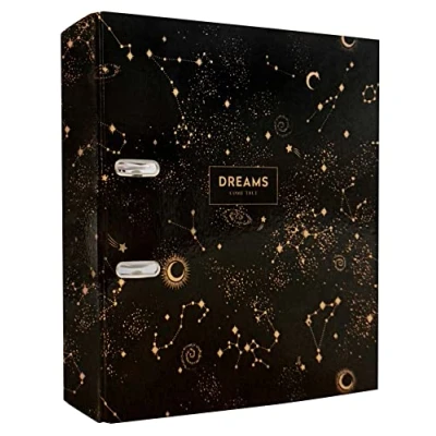 Bild av Spakbågsfil A4 75 mm Metallisk Design Metallic Dreams Black