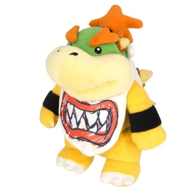 Bild av Sanei AC11 Super Mario All Star kollektion 8 tum Bowser Jr. Plysch bröder, gul, grön