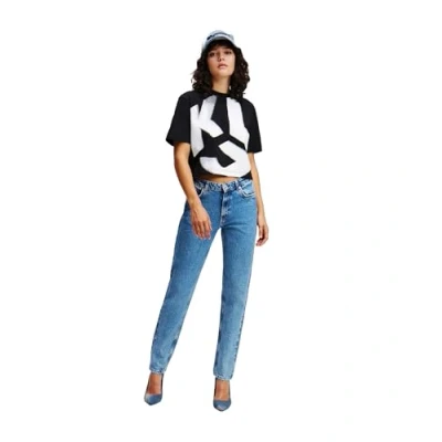 Bild av Karl Lagerfeld Jeans Midrise slim fit, Storlek: 32x32, Washed dark blue