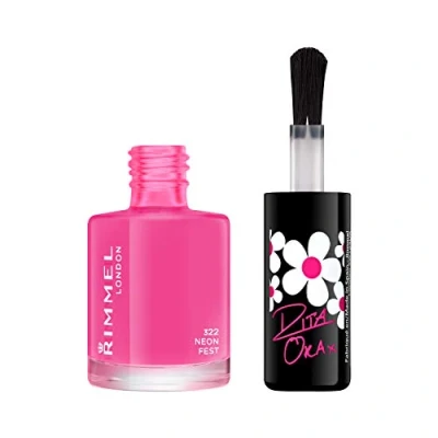 Bild av Rimmel London Rita Ora 60 sekunder superglans nagellack, förpackningen kan variera, neonfest, 8 ml (paket med 1)