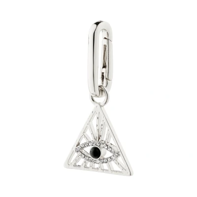 Bild av Pilgrim Charm Recycled Triangle Pendant Unisex Berlocker silvercoloured, Storlek: One Size, Silver coloured