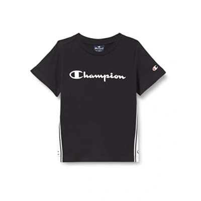 Bild av Champion Pojkar Legacy American Side Tape S/S T shirt, svart, 11 12 År