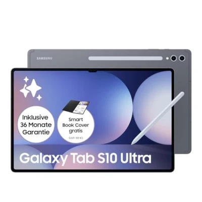 Bild av Samsung Galaxy Tab S10 Ultra AI surfplatta, Android 12 GB RAM, 512 minne, AMOLED skärm, antireflexbeläggning, inkl. S Pen, 5G, Moonstone Gray, 36 månaders tillverkargaranti