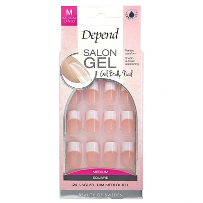 Bild av Depend Salon Gel Rosa Square Medium