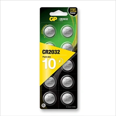 Bild av GP Batteries Litium knappcell CR2032, 3 V, 10 stycken