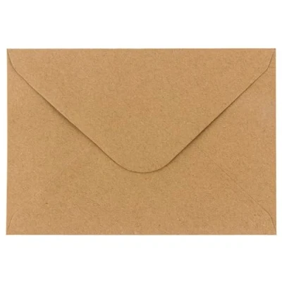 Bild av 100 stycken högkvalitativa kraftkuvert, 110 g/m², perfekta kuvert för brev, gratulationskort, inbjudningskort, födelsedagskort DIN B6 12,5 x 17,5 cm