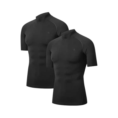 Bild av Danish Endurance Compression Short Sleeve 2PACK Tshirt till träning, Storlek: Medium, Black