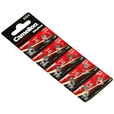 Bild av Camelion 12051004 alkalisk knappcell (AG 4/LR66/LR626/377, 1,5 V, 10 blister)