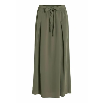 Bild av VILA HIGH Waist Maxikjol, Storlek: 40, Dusty olive