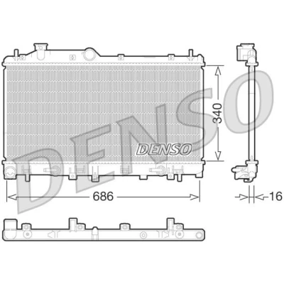 Bild av Kylare, motorkylning DENSO DRM36015