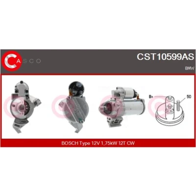 Bild av CASCO CST10599AS Startmotor 12V 1,75kW 12 CPS0066 M8 66mm BMW: 3 Touring, GT, 1 Hatchback
