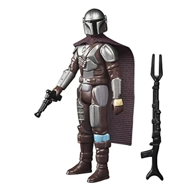 Bild av Star Wars Retro Collection The Mandalorian (Beskar) leksak, 9,5 cm stor actionfigur från Wars: för samlare