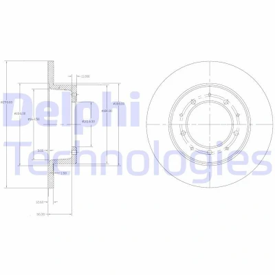 Bild av Bromsskiva DELPHI BG2799