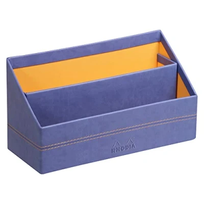 Bild av Rhodia 318848C brevfack (10 x 25 31 cm, konstläder, elegant och praktisk, perfekt för din organisation)1 st, safirblå