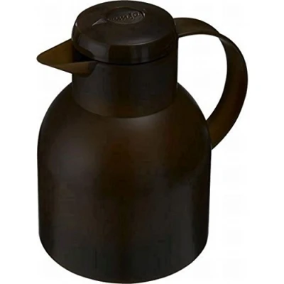 Bild av Emsa 509820 Samba isoleringskanna (1 liter, Quick Press lås, 12 h varm, 24 kall) mörkbrun