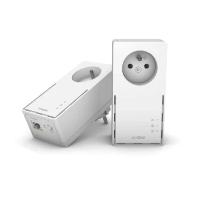 Bild av Strong PowerLine 1000 Kit, Mbit/s, IEEE 802.3, 802.3u, Gigabit Ethernet, 10,100,1000 HomePlug AV2, 128 bit AES