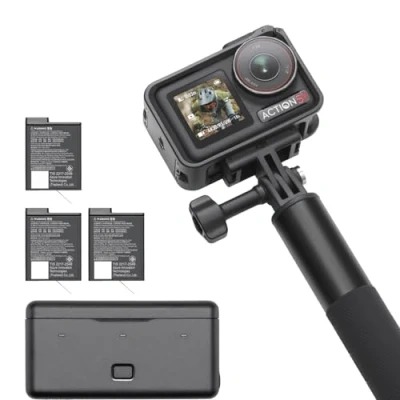 Bild av DJI Osmo Action 5 Pro standardkombination, vattentät kamera med 1/1,3 tums sensor, video i 4K/120 b/s, motivspårning, stabilisering, dubbla OLED pekskärmar, 4K actionkamera perfekt för idrott, vlogg