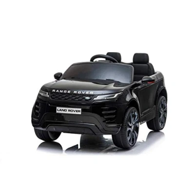 Bild av FINOOS elbil för barn Range Rover Evoque 12V barnbil elektrisk med 2,4 GHz fjärrkontroll, 2 x 35W motor, 1 till 4 år gammal (Svart)