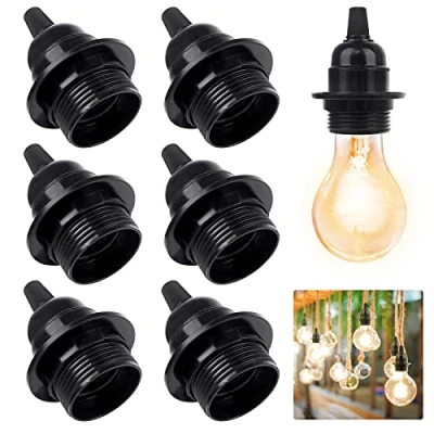 Bild av E27 Vintage lampsockel 7 st glödlampshylsa dekoration 250 V 4A lamphållare hylsa hängande lampa retro belysning för café kök