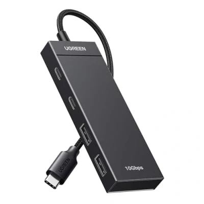 Bild av UGREEN USB C Hub 10 Gbps, adapter med 2*USB 3.2 och portar, höghastighets multiport splitter för iPhone 15/15 Pro, MacBook iMac, iPad Chromebook, Galaxy S23 m.fl.