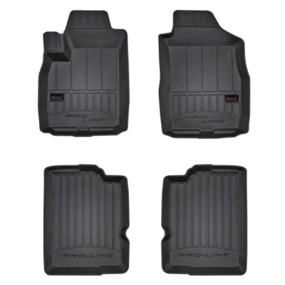 Bild av FROGUM 3D407190 Ensemble de tapis sol Caoutchouc avant et arrière 4 noir FIAT: Panda II 5 portes