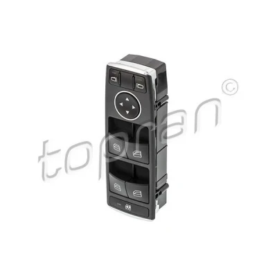Bild av TOPRAN 409 629 Interrupteur, lève vitre du côté conducteur Bord chromé MERCEDES BENZ: Classe C Berline, E GLK