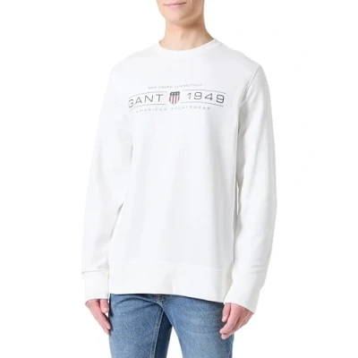 Bild av GANT Graphic C NECK Sweatshirt, Storlek: Large, Eggshell