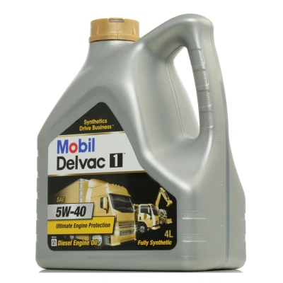 Bild av Mobil Delvac 1 5W 40 4I Huile moteur 148368 MERCEDES BENZ: T2/LN1 Сamion à Plateau/Сhâssis, Classe C Berline, E Berline